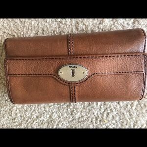 Fossil leather wallet